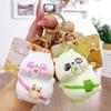Cartoon Capybara Silica Gel Key Ring Animal Slow Rebound Toy Slow Rising Squeeze Toy  Children Toys