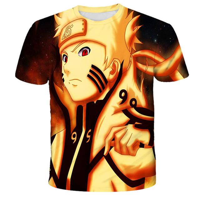 Pojkar Flickor Naruto T-shirts Tecknad T-shirts Barn T-shirts Toppar Kortärmade Sakura Kläder för sommar Barn Japan Anime T-shirts