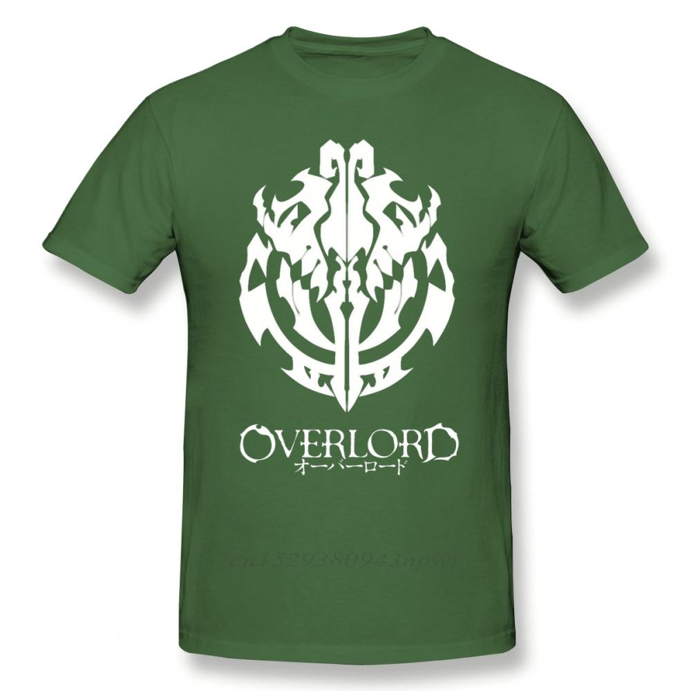 Overlord T-Shirt Overlord Anime Gildenemblem Ainz Ooal Gown T-Shirt Grafisches Kurzarm-T-Shirt Herren Übergröße T-Shirt