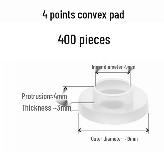 Silicone Convex Gasket for Shower Faucet Repair, Waterproof Sealing Ring, 4/6-Minute Corrugated Pipe Hose Parts.