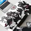 Cooles Schwarz Weiß Anime Mauspads XL Akatsuki Naruto Rutschfeste Tastatur Schreibtischmatte Wasserdicht Mondmuster Laptop Gamer Mauspads