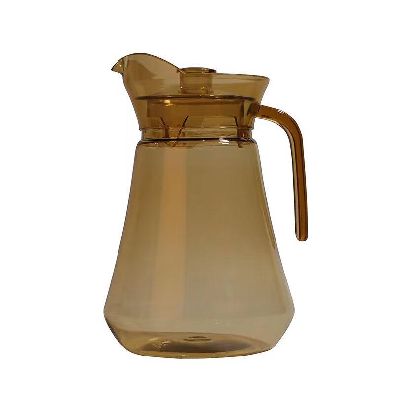 ZISIZ Acrylic Octagonal Striped Water Pitcher