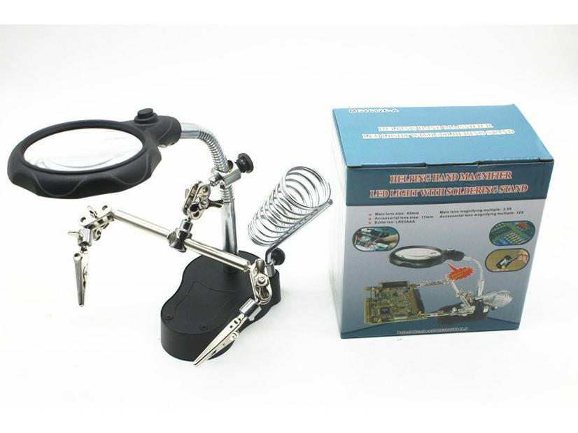 MG16126-A HD LED Desktop Magnifier with 3X/12X Zoom for Elderly Reading and Electronics