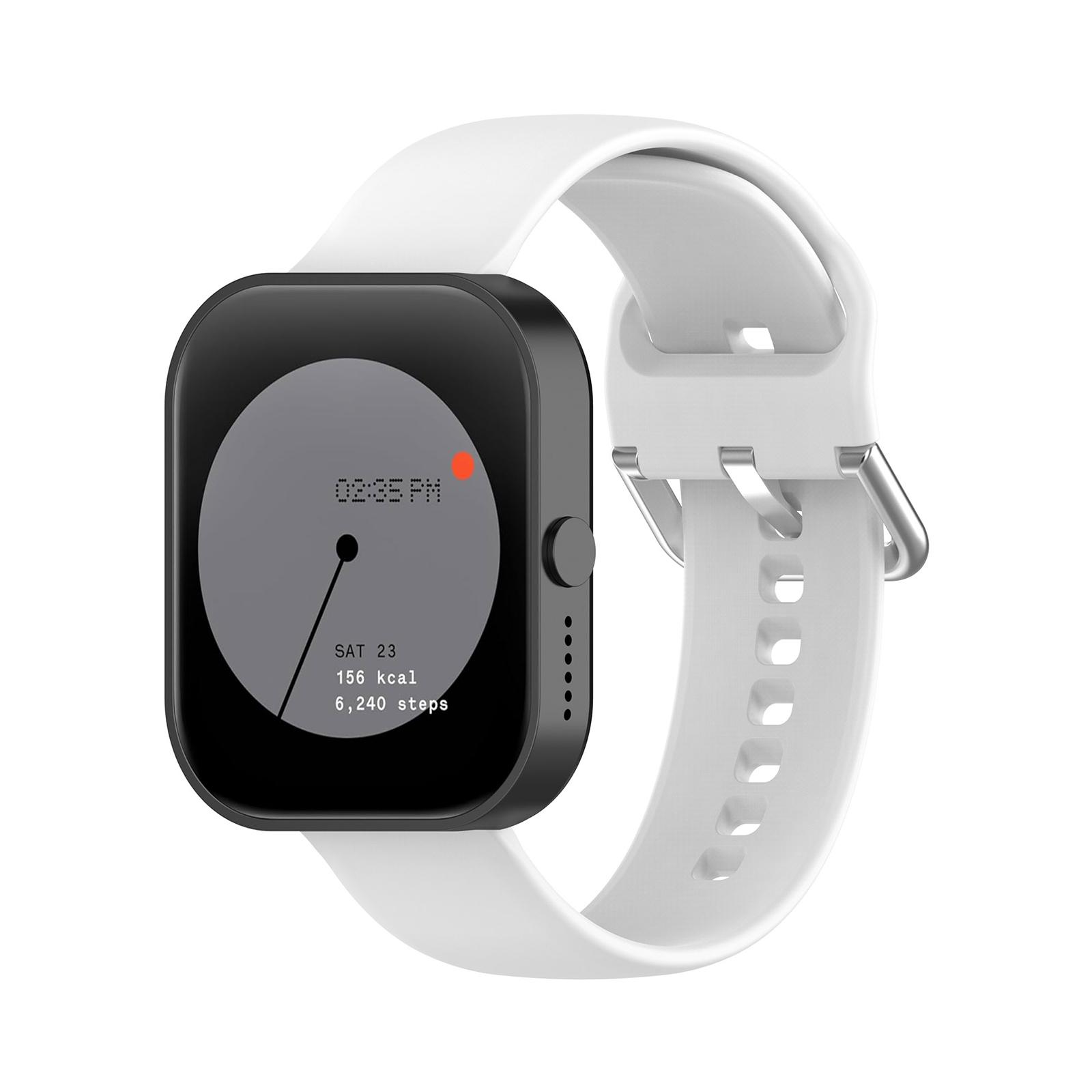 

Replacement Watch Bands For CMF Watch o(D395) WomenMan Girls Soft Silicones Wristbands Replacement Straps белый