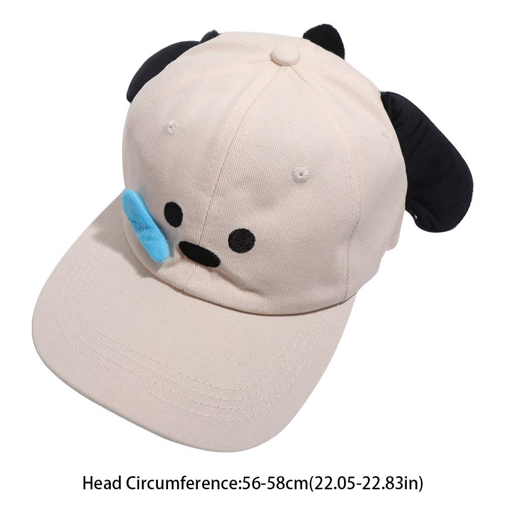 Runny Nose Dog Baseball Cap Korean Style Peaked Cap Casual Cartoon Sun Hat Men