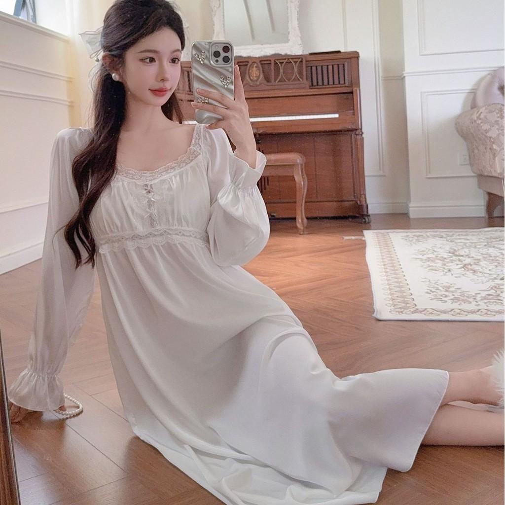 Women Ice Silk Sleep Dress With V Neck Sleeveless Design For Home Comforts