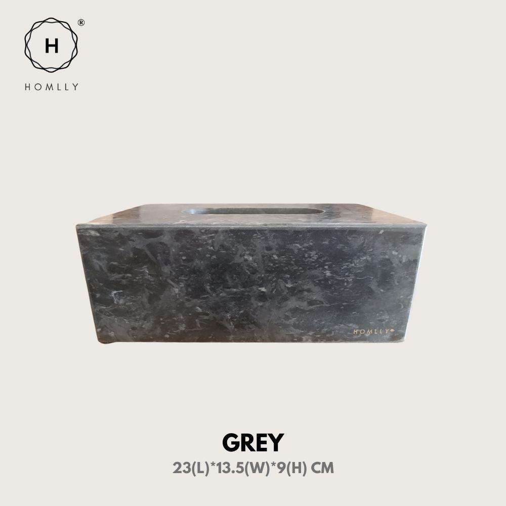 Homlly Marbi 100% Real Marble Tissue Box Holder