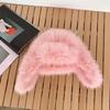 Anti-cold Faux Fur Pilot Cap Solid Color Ear Protection Hat Gifts Men Women Pilot Hat  Women