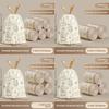Cartoon Capybara Drawstring Trash Bags For Home Use With Thick Pe Material For Kitchen Cleanup