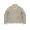 Sherpa Lined Corduroy Trucker Jacket Stone