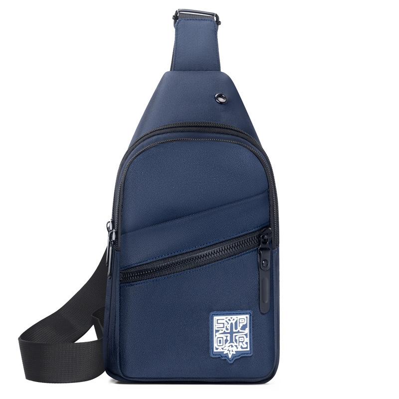 Men's breast bag high-end large-capacity shoulder bag outdoor sports and leisure versatile trend chest messenger bag