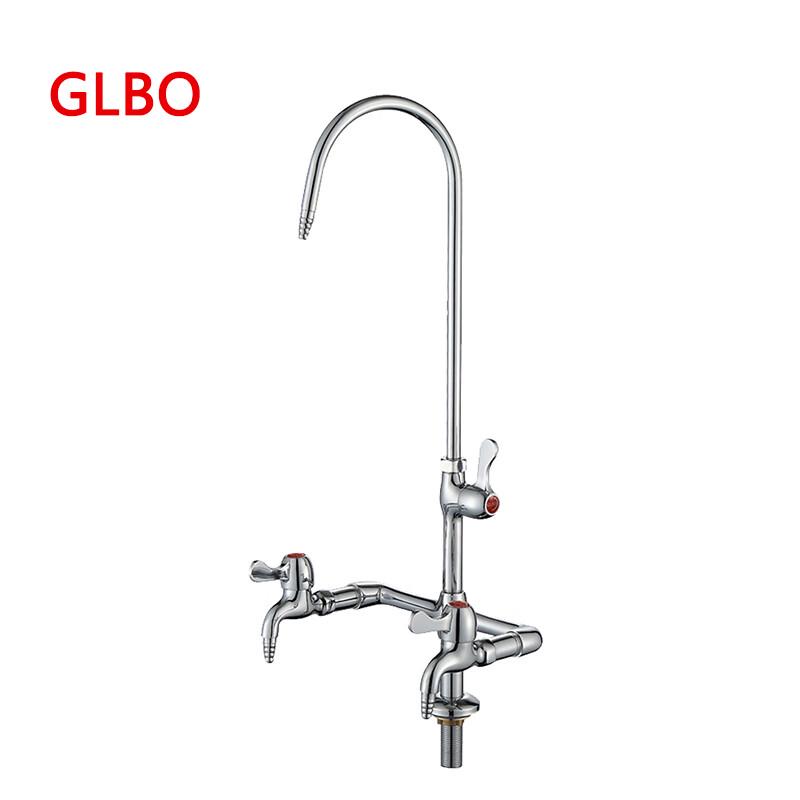 

GLBO Lab Faucet - Wall-Mounted Triple Outlet