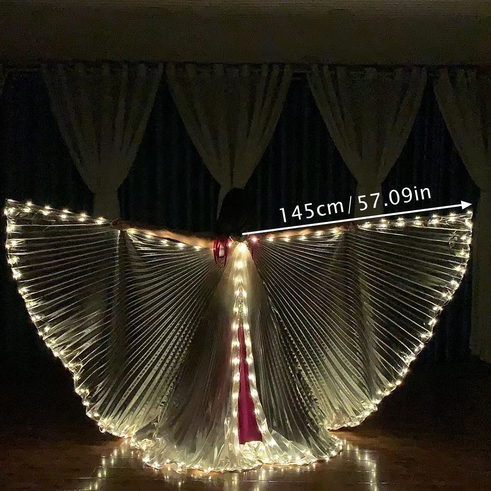 Dance Party LED Wings Lighted Dance Props New LED Belly Dance Accessories Props