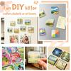 DIY Refrigerator Magnet Kit Acrylic Self-Adhesive Rectangular Transparent Magnetic Set for Fridge Crafts Home Decor Photo Display
