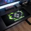 Tappetino per Mouse Grande Personalizzato Borussia Mönchengladbach, Stampa Testo Nome Personalizzato, Tappetino da Scrivania Antiscivolo con Logo Calcio, Regalo per Gamer