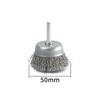 6mm Handle Stainless Steel Wire Brush Bowl for Rust, Stain, Paint, Burr Removal & Polishing