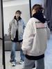 American baseball jersey men's and women's spring and autumn neutral heavy industry embroidered splicing locomotive jersey couple jacket jacket