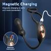 APP Control Penis Ring for Men Prostate Massager Anal Plug Cock Ring Telescopic Vibrator Double Rings Adult Sex Toy for Men
