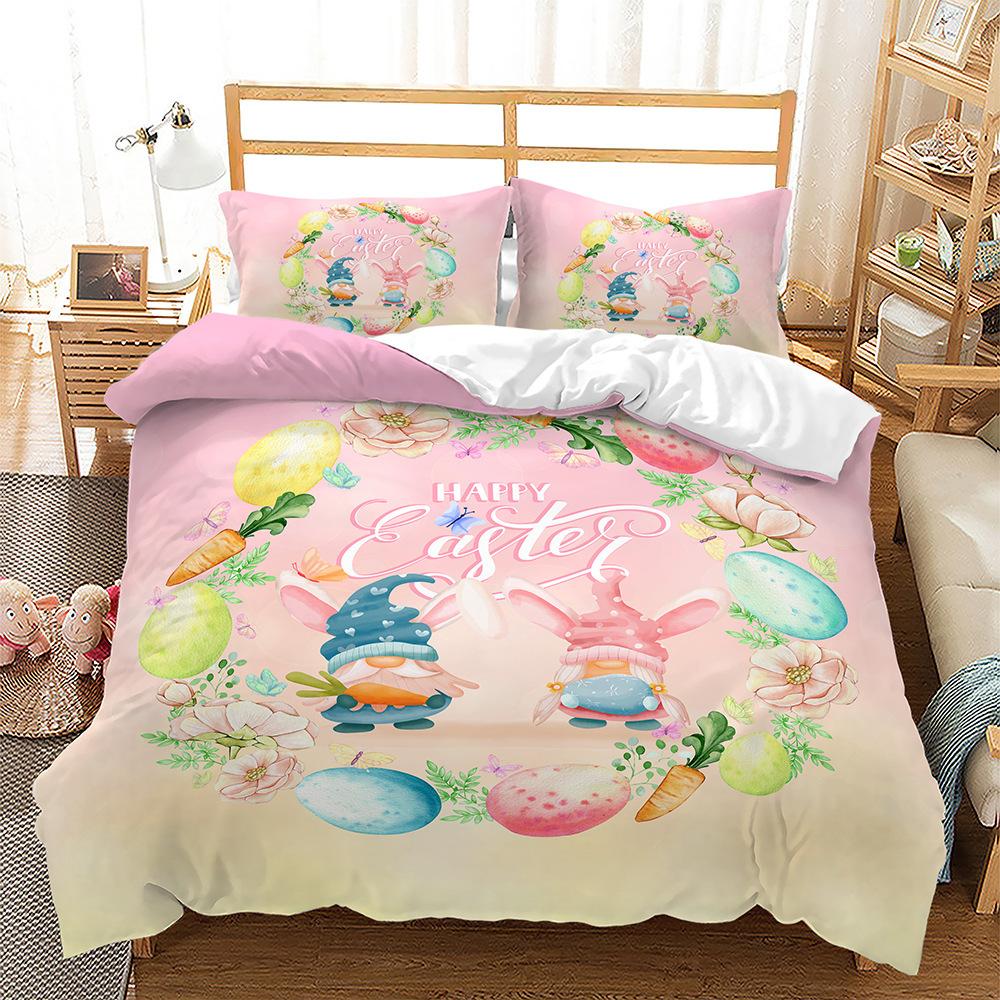 

3D Digital Minimalist Wish Rabbit Easter Print Three-Piece Digital Kit 135 * 200 (two-piece set) 90g
