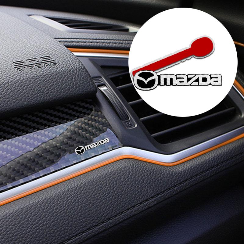 3D Auto Styling Aufkleber Aluminium Emblem Innenraum Lautsprecher Audio Abzeichen Für Mazda 3 6 CX5 2 CX3 CX9 MX5 RX8 Axela Demio MS CX5 2 Axela Demio Atenza MS GJI