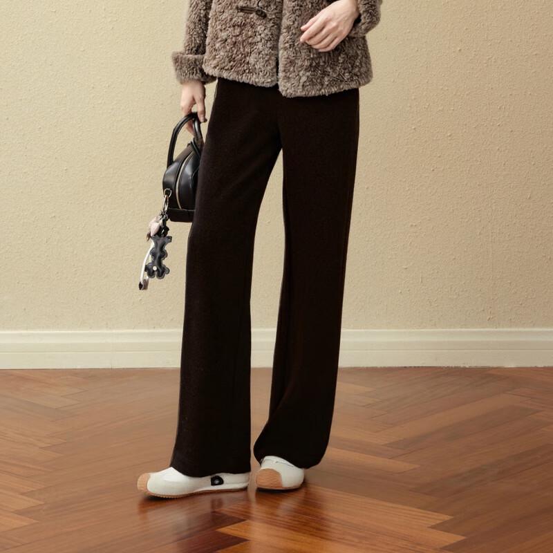 SEIFINI Women's Knit Straight-Leg Casual Pants