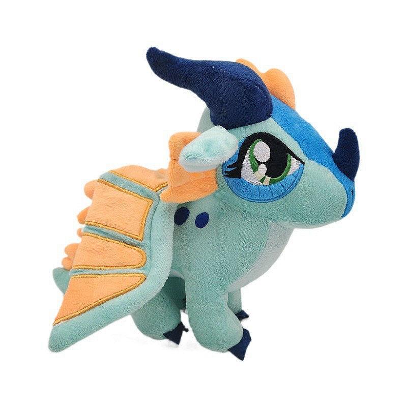 Nová plyšová hračka Drak Ohnivých křídel Modrý Drak s velkýma očima