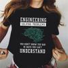Funny Engineering Men's T-Shirts Clothing Engineer Women Men Shirt Summer Oversized Tshirts Mechanical Engineer Men T Shirt Tees