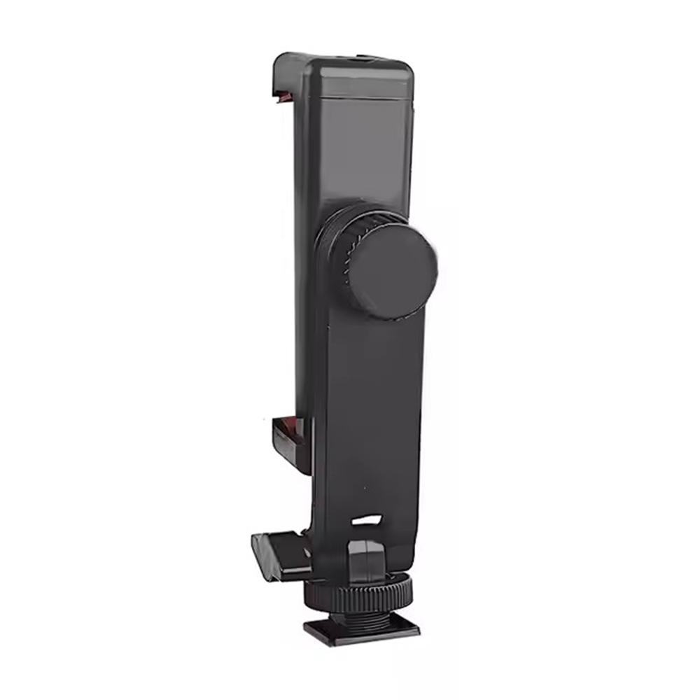 KY18 DSLR Camera Phone Holder Live Streaming Photography Cold Shoe Mount Rotating Cellphone Clamp