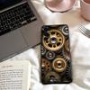 Chromatic Gear Pattern Phone Case For Samsung S25,24,23,22,30,21,10,9,Ultra,Plus,Lite,FE,4,5 G Soft Black Case