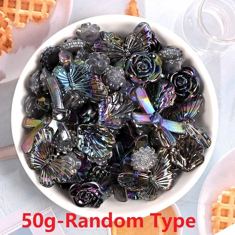 50g Kristall Glitzer Gelee Kleber DIY Handyhülle Dekoration Diy Haarnadel Sahne Kleber Zubehör Simulation Kuchen Materialtasche
