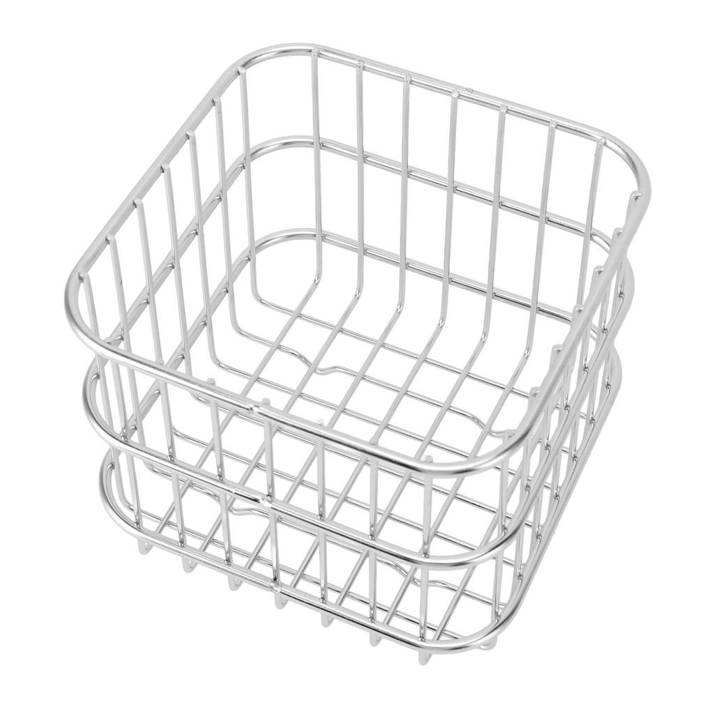 Fruit Basket 304 Stainless Steel Storage Basket Kitchen Counter Fruit Vegetable Organizer Drainer