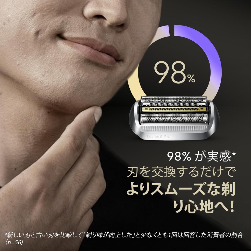 Braun Series 9 Replacement Value Pack of Shaver Compatible with All Series Years Supply [Genuine] Blades, 2, [100% Performance] 9, 1.5