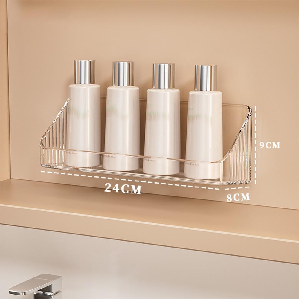 New Multifunctional Cosmetic Storage Box Cabinet Wall Mounted Oblique Desk Storage Organizer Transparent Bathroom Shelves Rack