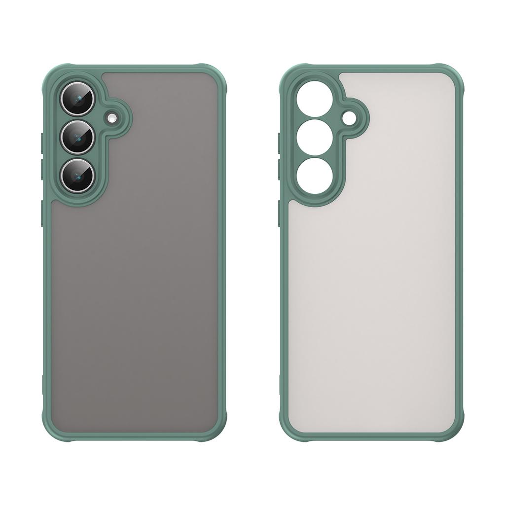 For Samsung Galaxy S25 FE Case with Screen Film WANLONFENG FD Series Skin Touch TPU PC Phone Back Cover