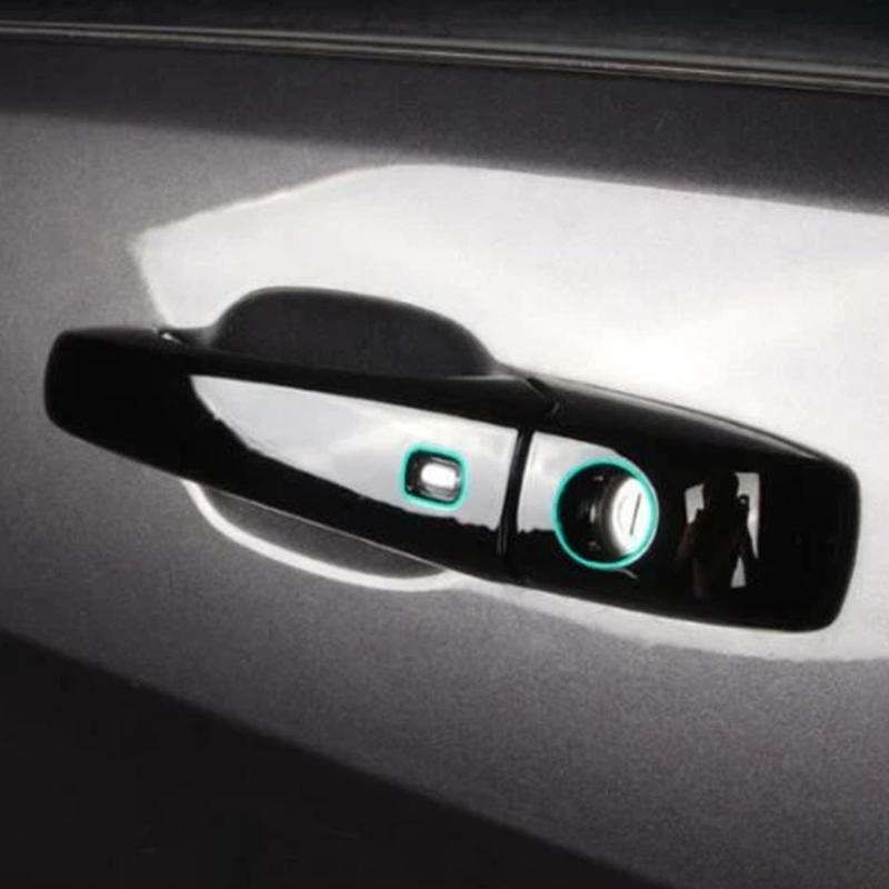 Pack Of 4 ABS Door Handle Covers with Anti Slip Grip & Easy Installation Vehicle Accessories for Multiple Automotive