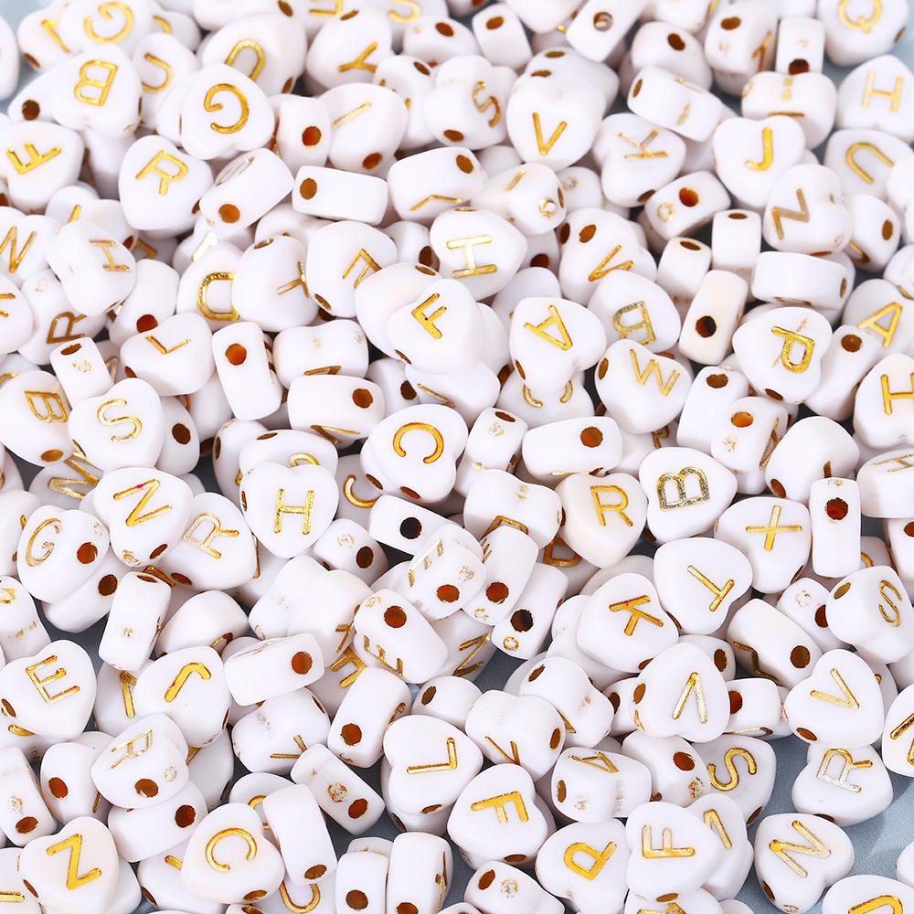 Acrylic Letter Beads for Kids' Jewelry Making – Educational DIY Beading Accessories