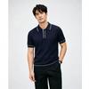 SHANSHAN Men's Lyocell Silk Blend Short Sleeve Polo Shirt