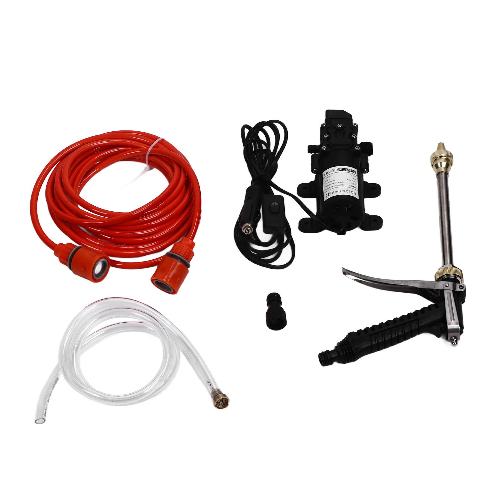 

12V 100W Water Pump High Pressure Garden Water Sprinkler Kit G1 2 External Thread Portable Pressure Washer for Car