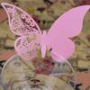 50 Pcs Table Mark Wine Glass Cards Favor Butterfly Name Place Party Wedding