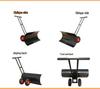 Large Wheeled Hand-Pushed Snow Shovel - Snow Removal Tool & Pusher Artifact