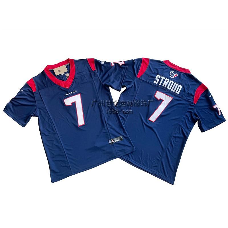 Mens Houston Texans NFL Football Jersey Premium Embroidered Retro Style Cotton Blend Sport Shirt Fan Wear Casual Use