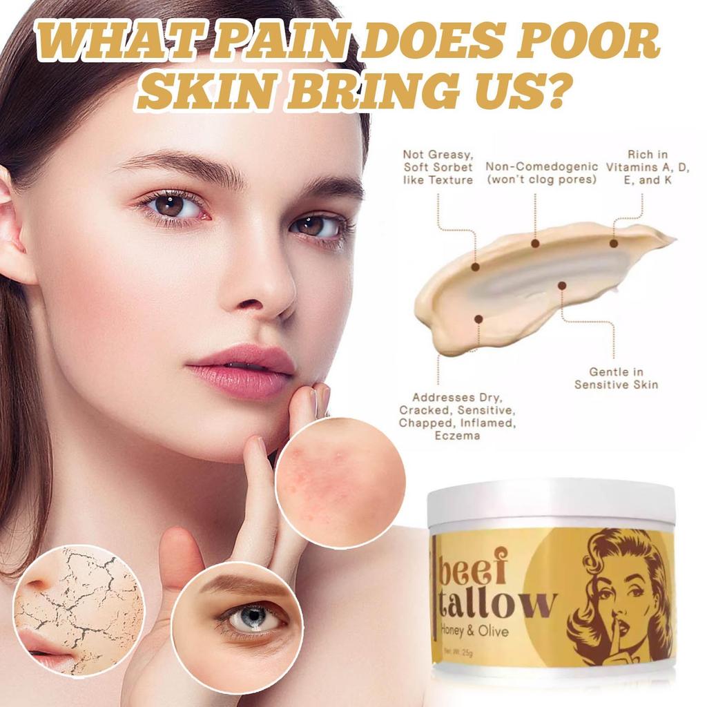 Beef Tallow Moisturising Cream Moisturises And Refreshes Skin