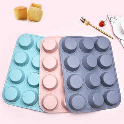 Stampo per Torta Grado Alimentare Facile da Pulire Silicone 12 Griglie Cioccolato Fondant Waffles Stampo da Forno Gadget da Cucina