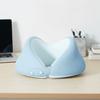Portable Resilient Travel Neck Pillow Space-saving Removable U-shaped Pillow with Storage Box Soft Headrest Office