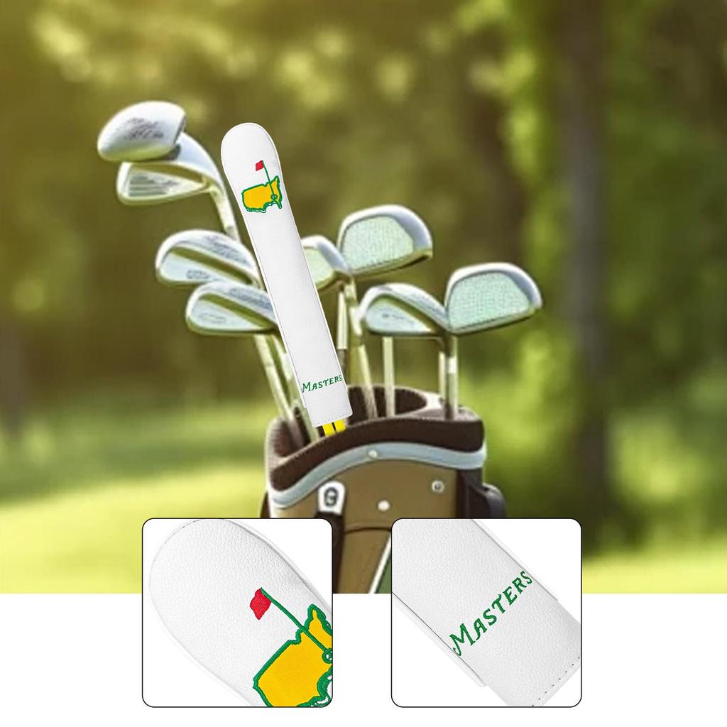 Alignment Golf Rod Headcover Practice Training Cover PU Leather Waterproof Club