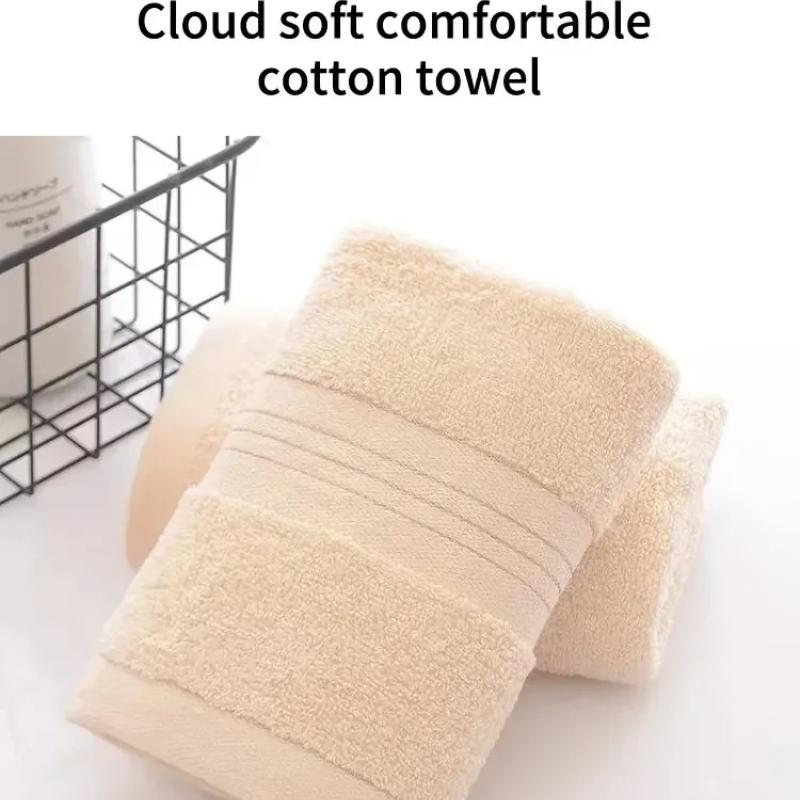 2 Towels Thickened Absorbent Towel Pure Cotton Quick Absorbent Soft Quick Dry Thickened Face Towel
