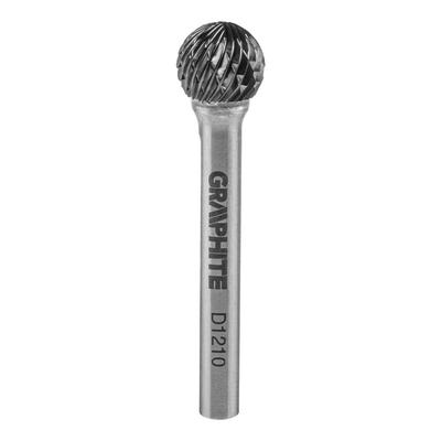 HM Metal Cutter, Type D (spherical), 12 X 10 Mm, Shank 6 X 45 Mm