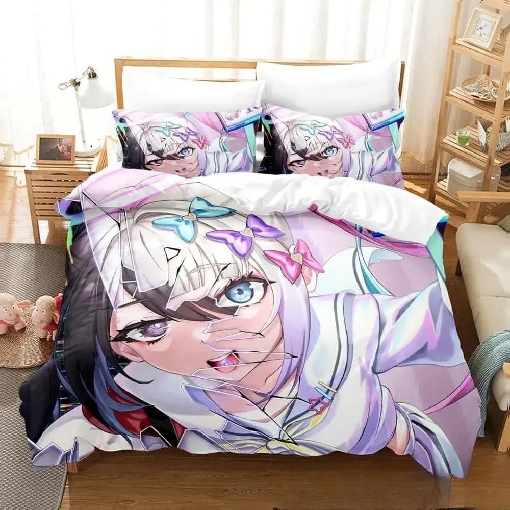 3D Print Anime Needy Streamer Overload Bedding Set Boys Girls Twin Queen King Size Duvet Cover Pillowcase Bed Boys Adult