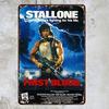 Rambo First Blood Film Movie Metal Aluminum Sign Posters Wall Decor 12X8Inch Room Decor Vintage