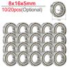 10-20pcs Ball Bearings 608ZZ 685ZZ 688ZZ 608RS Deep Groove Miniature Bearings For Skateboard Scooter 3D Printers Bearings